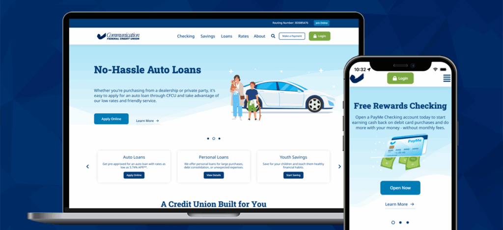 New Website on Laptop and Mobile Phone