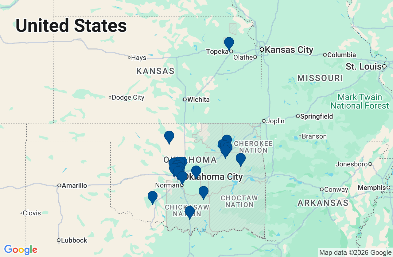 Map of Communication Federal Credit Union branch and ATM locations